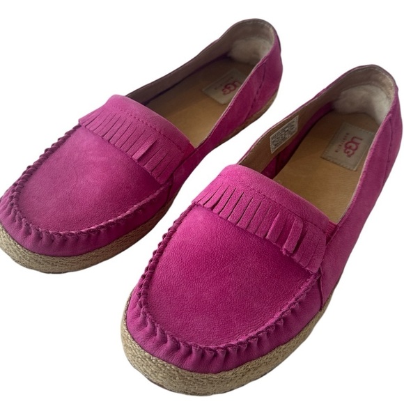Ugg Marrah Suede Moccasins in Fuchsia Pink - Picture 7 of 12